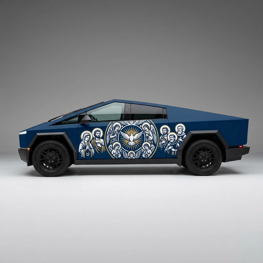 2026 Tesla Cybertruck Dual Motor wrap concept