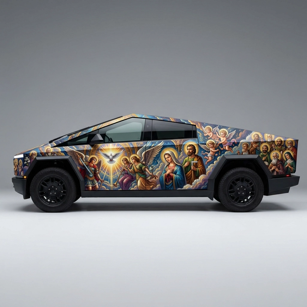 2026 Tesla Cybertruck Dual Motor wrap concept