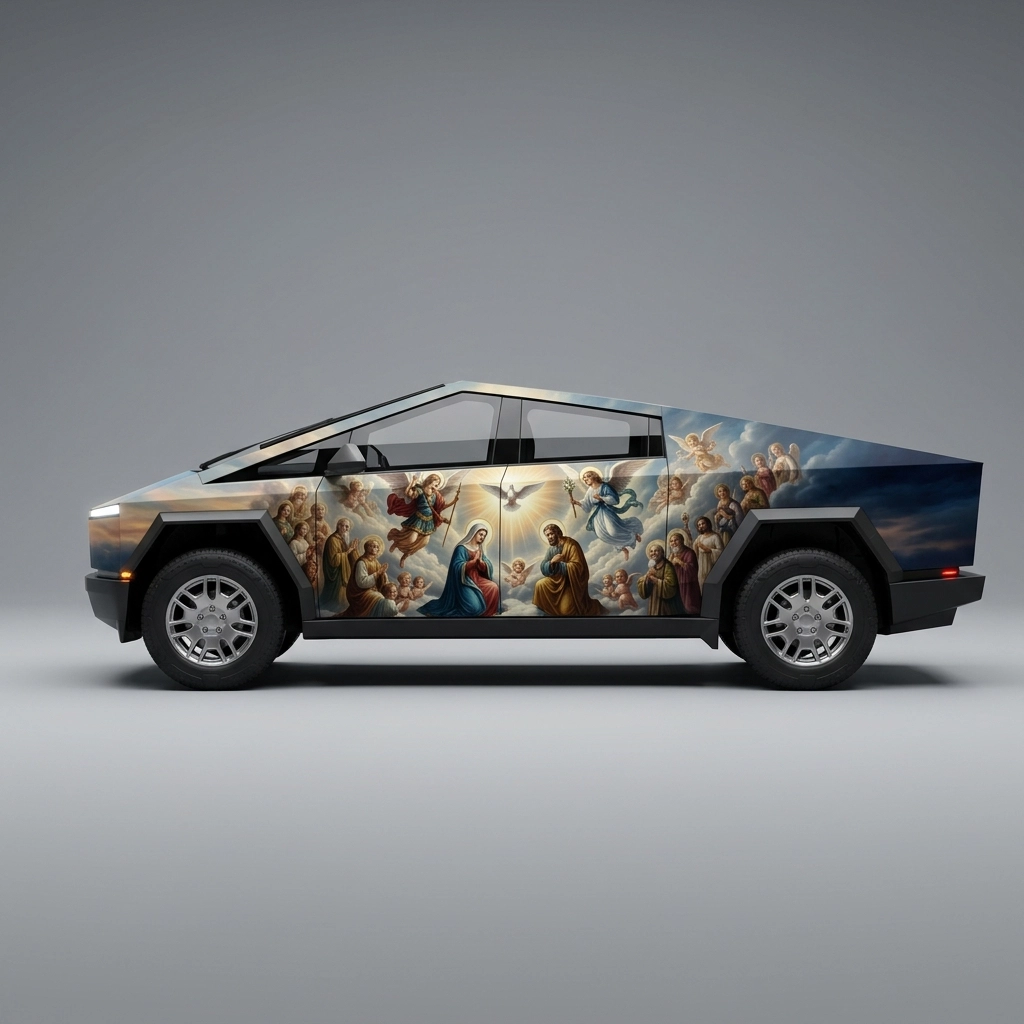 2026 Tesla Cybertruck Dual Motor wrap concept