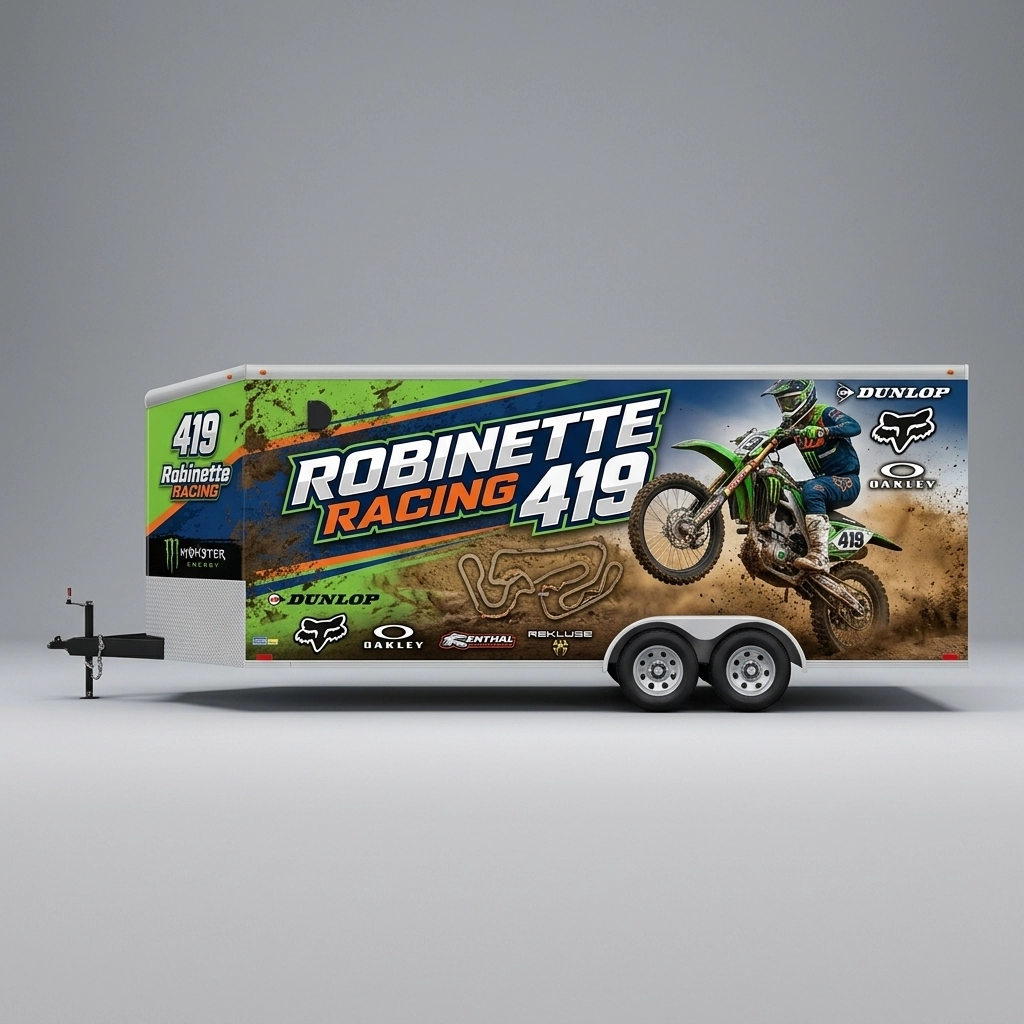 V-Nose Trailer wrap concept