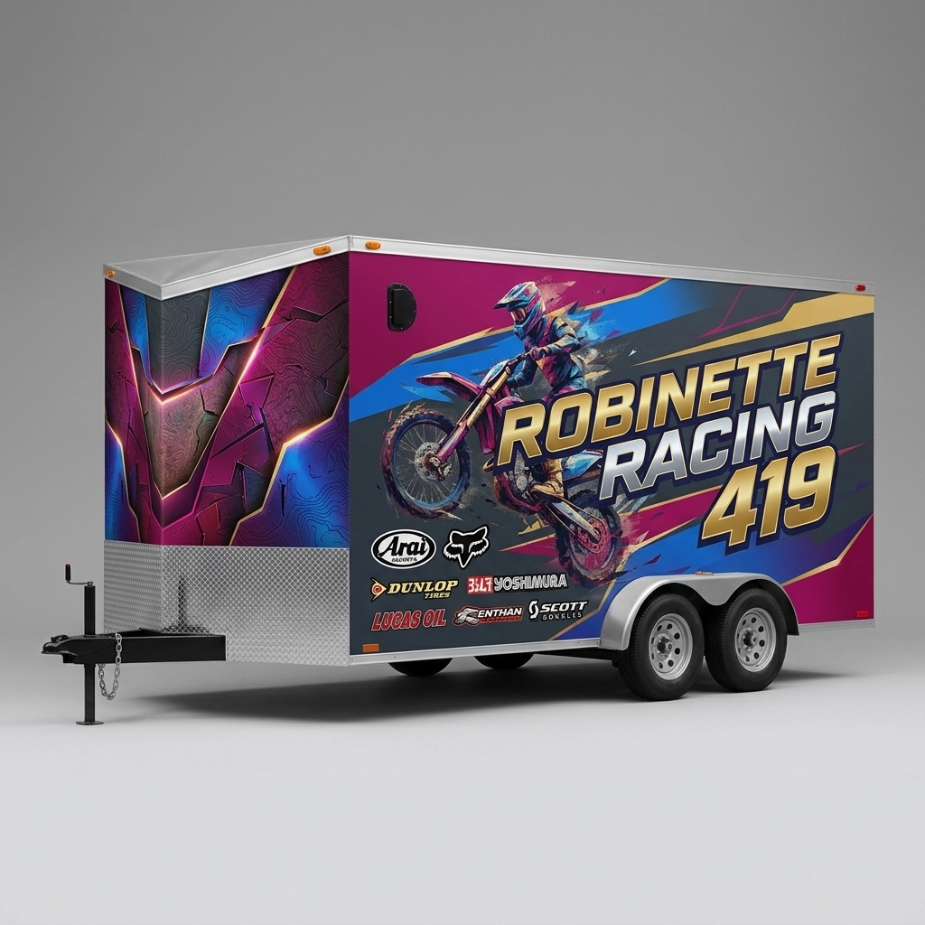 V-Nose Trailer wrap concept