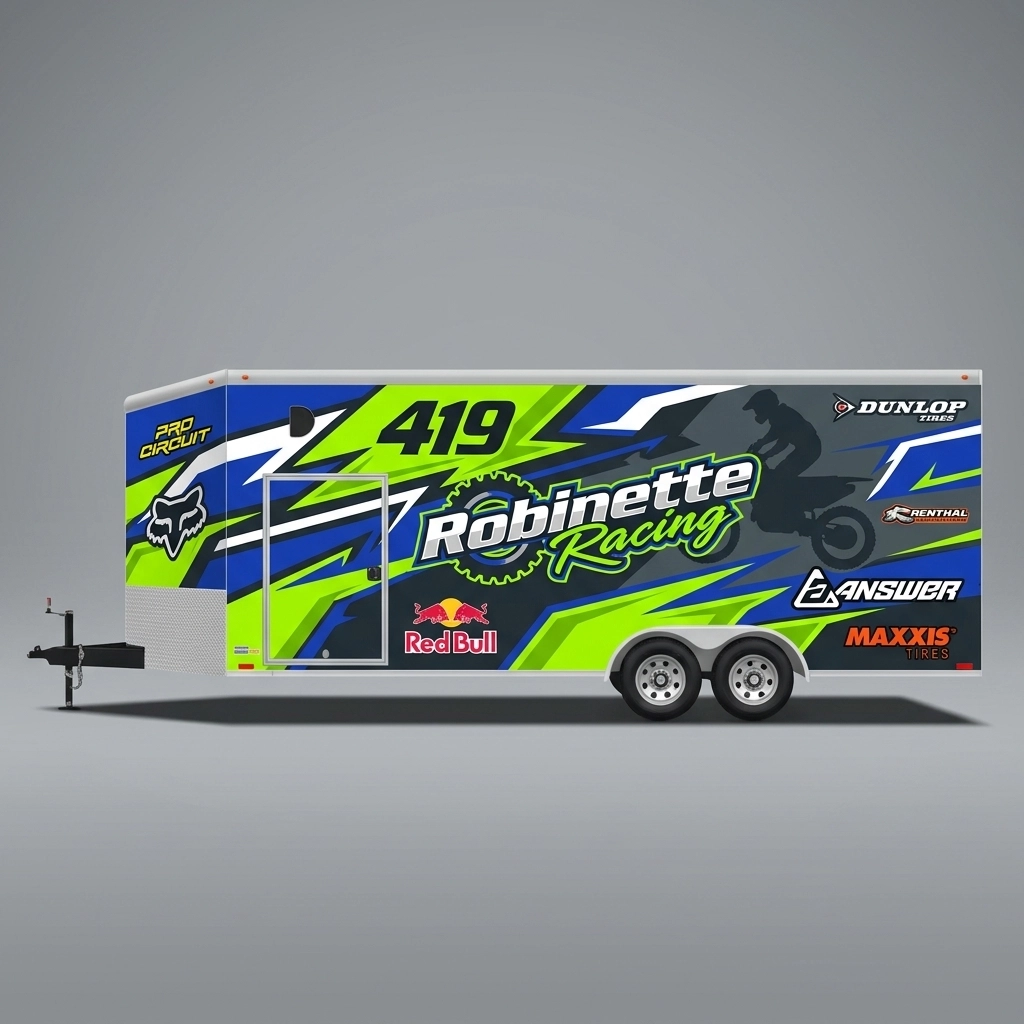 V-Nose Trailer wrap concept