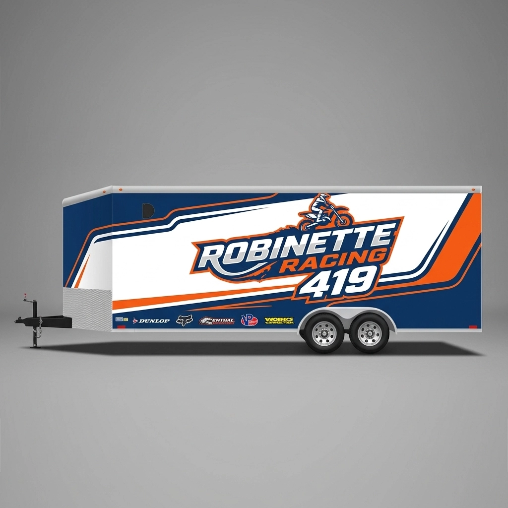 V-Nose Trailer wrap concept