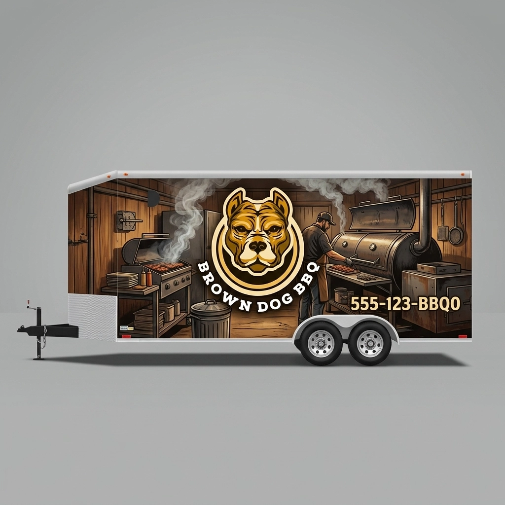 V-Nose Trailer wrap concept