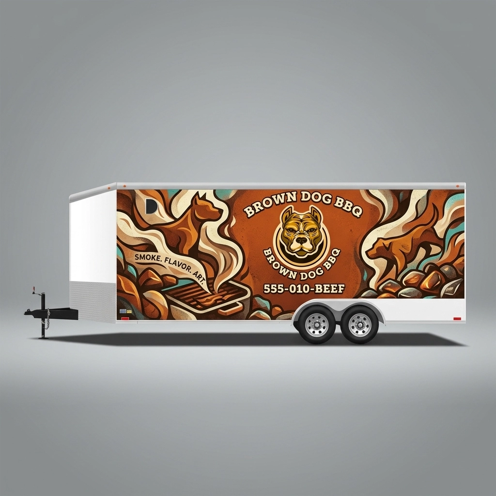 V-Nose Trailer wrap concept