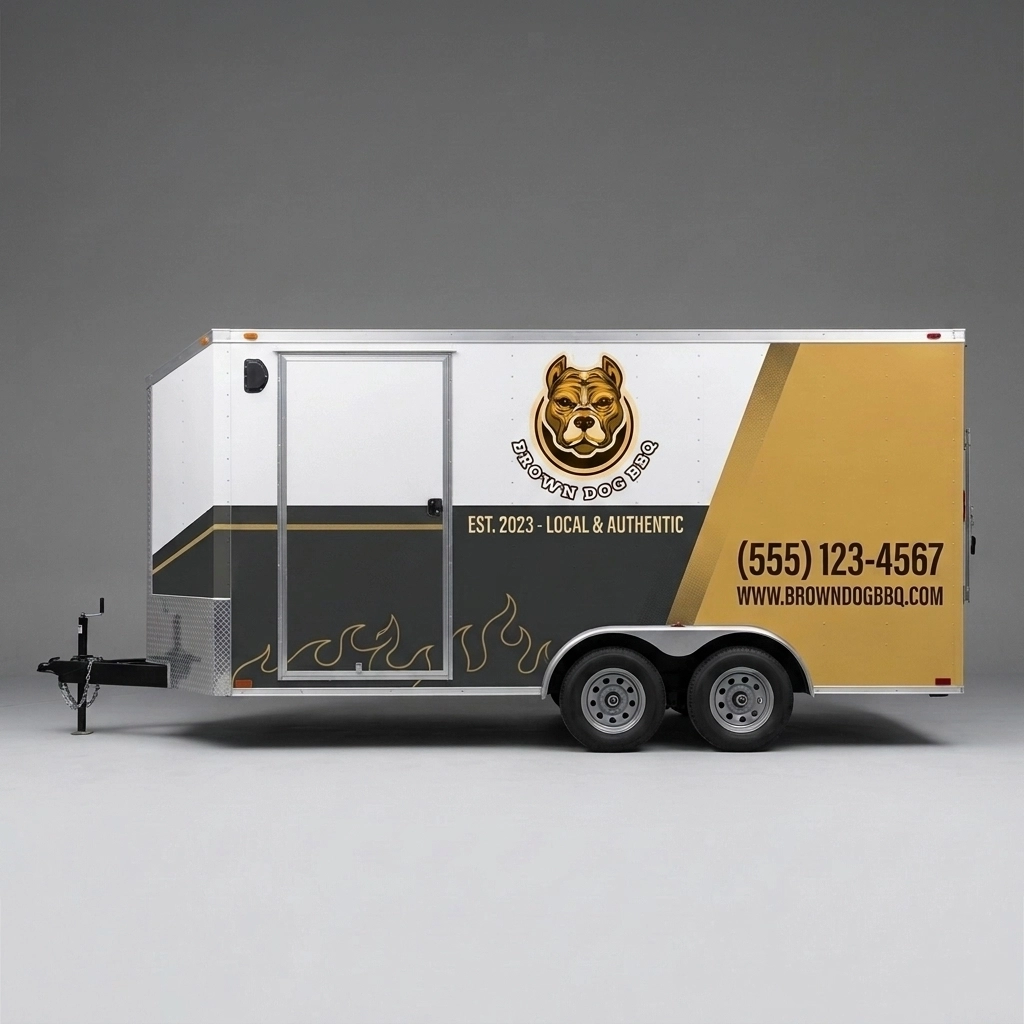 V-Nose Trailer wrap concept