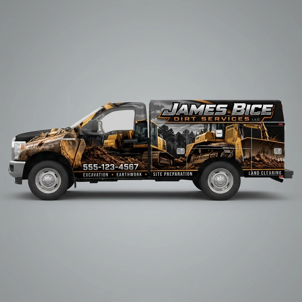 Utility Body Truck wrap concept