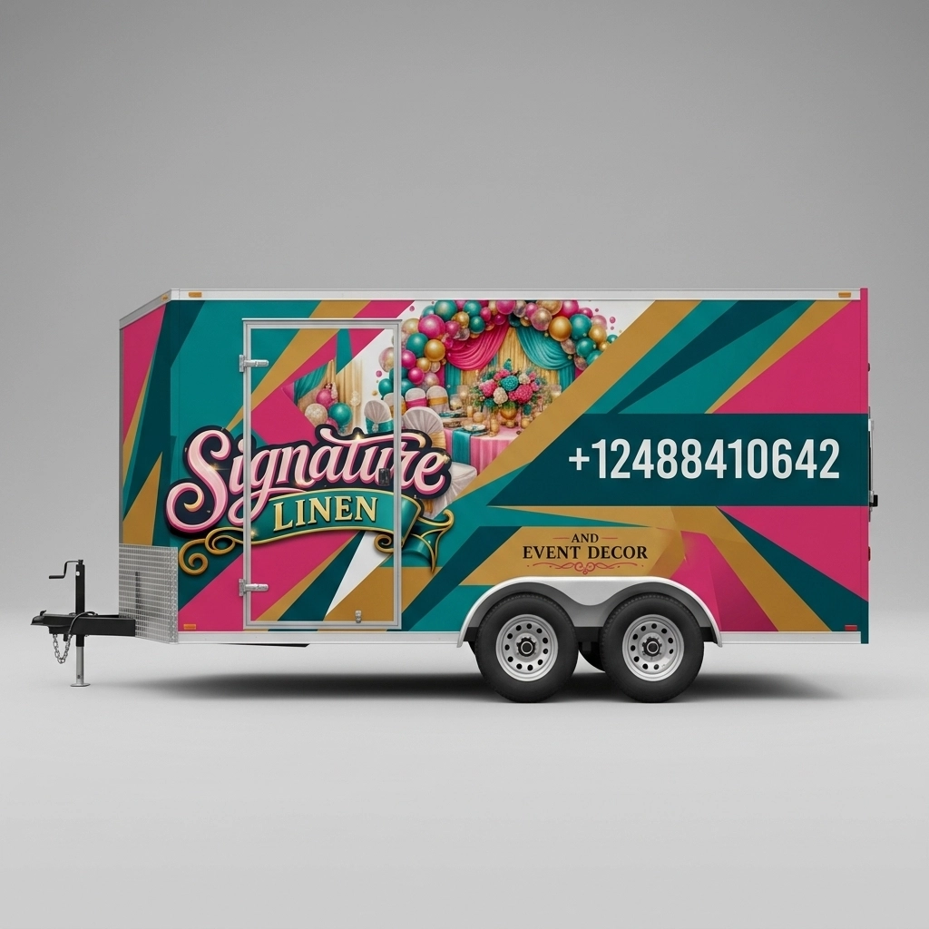 Flat Nose Trailer wrap concept