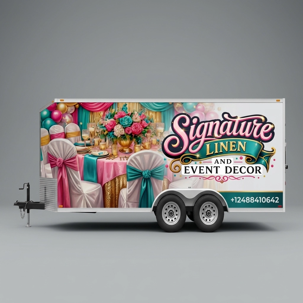 Flat Nose Trailer wrap concept