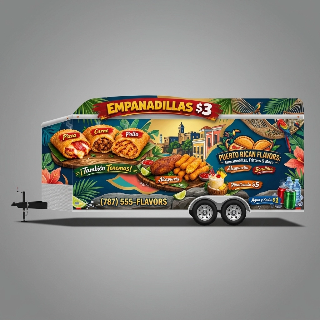 V-Nose Trailer wrap concept