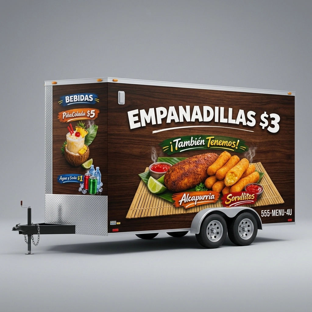 V-Nose Trailer wrap concept