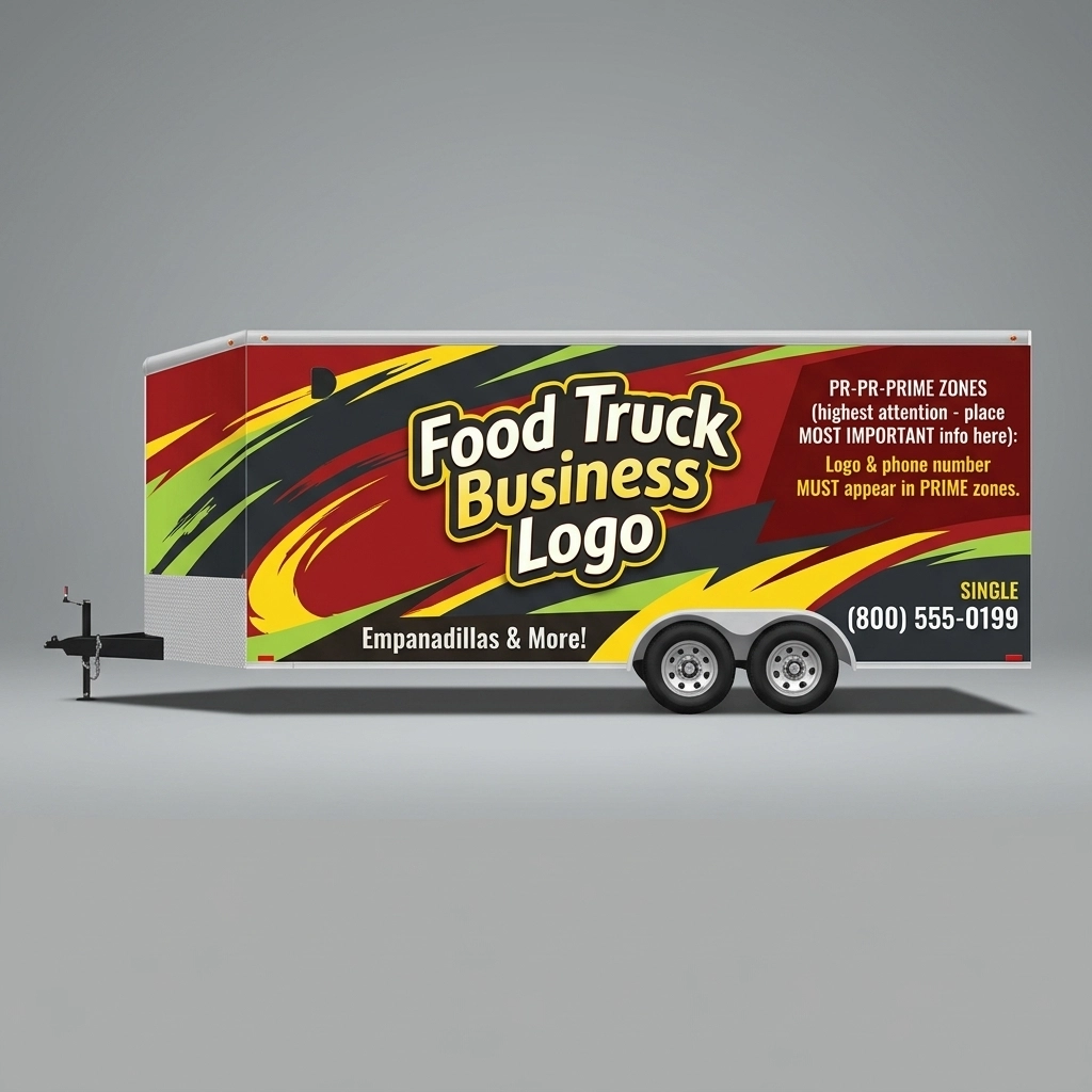V-Nose Trailer wrap concept