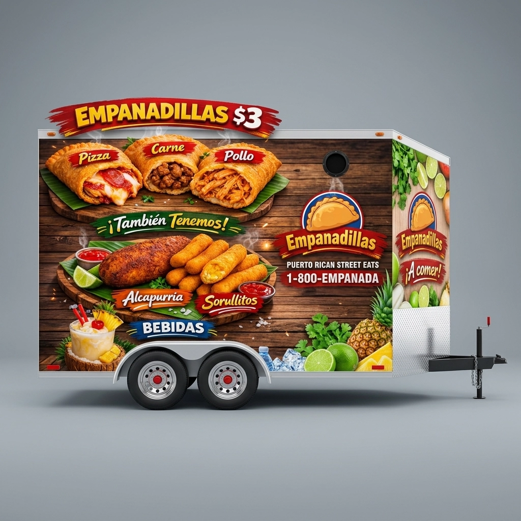 V-Nose Trailer wrap concept