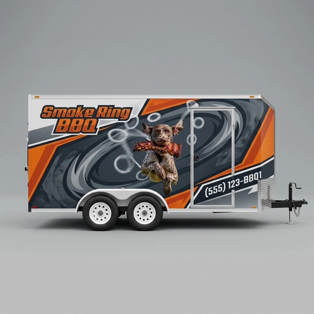 Flat Nose Trailer wrap concept