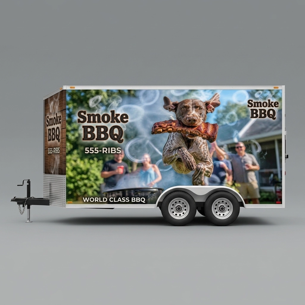 Flat Nose Trailer wrap concept