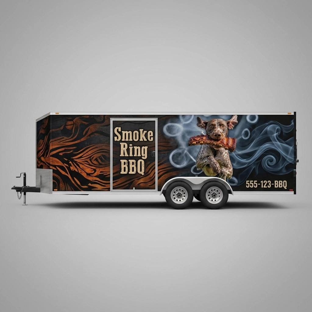 Flat Nose Trailer wrap concept