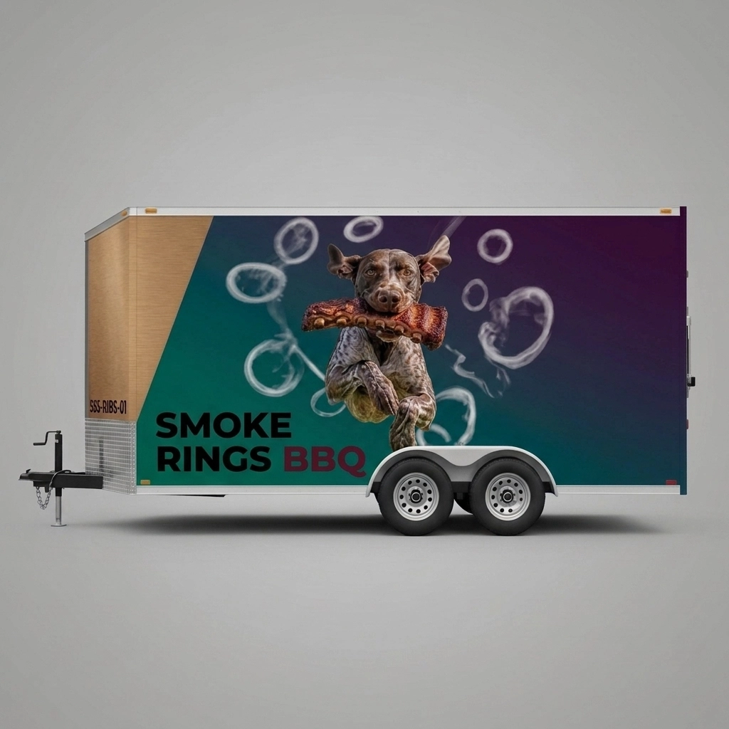 Flat Nose Trailer wrap concept