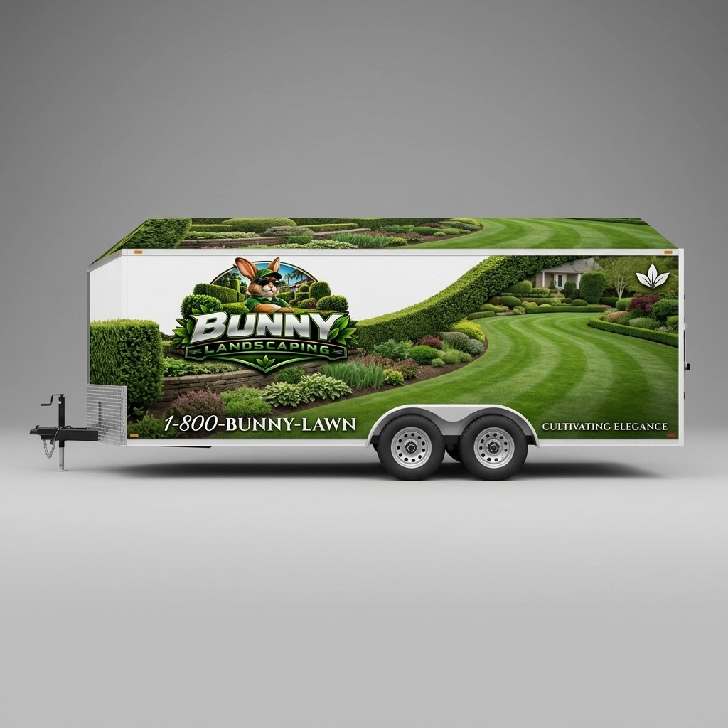 Flat Nose Trailer wrap concept
