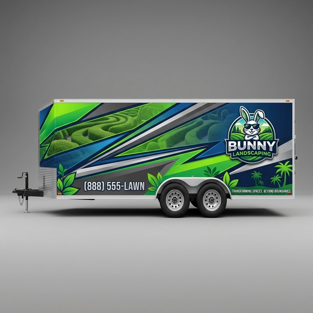 Flat Nose Trailer wrap concept