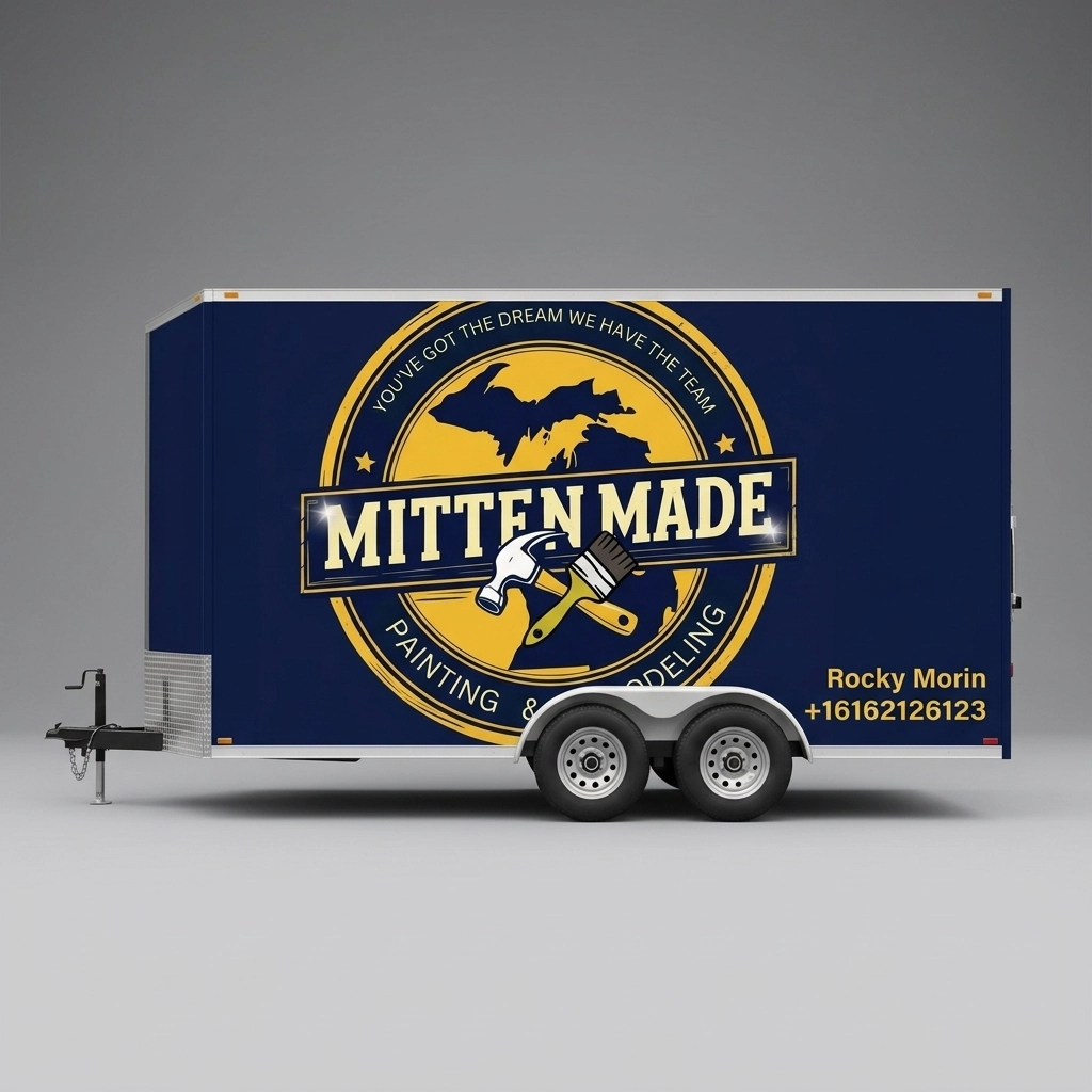 Flat Nose Trailer wrap concept