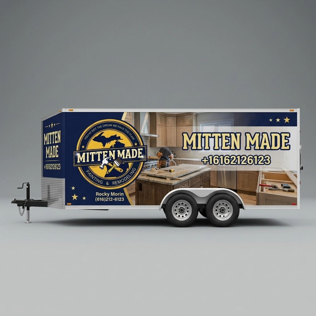 Flat Nose Trailer wrap concept