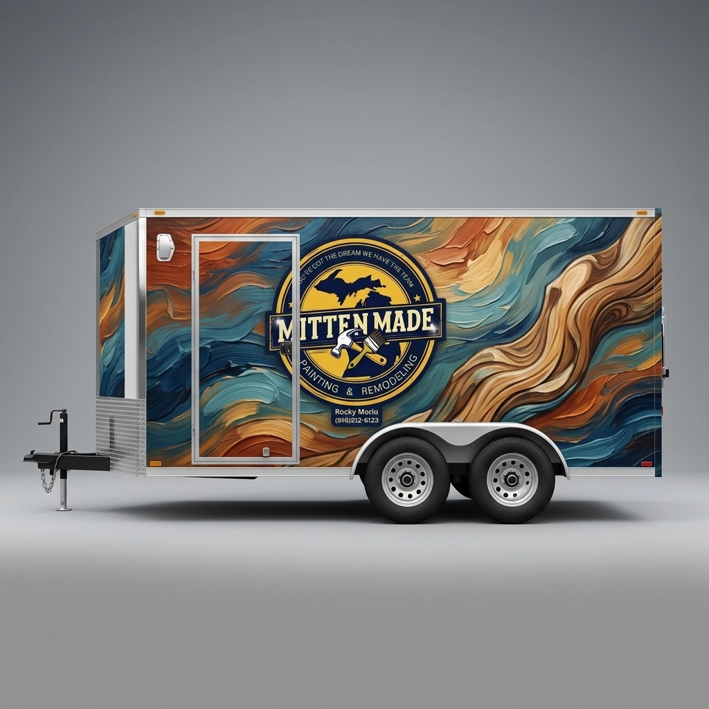 Flat Nose Trailer wrap concept