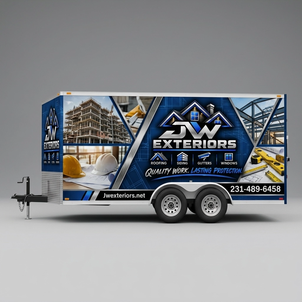 Flat Nose Trailer wrap concept