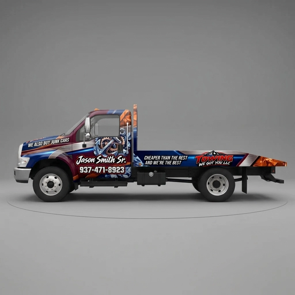 Flatbed Truck wrap concept