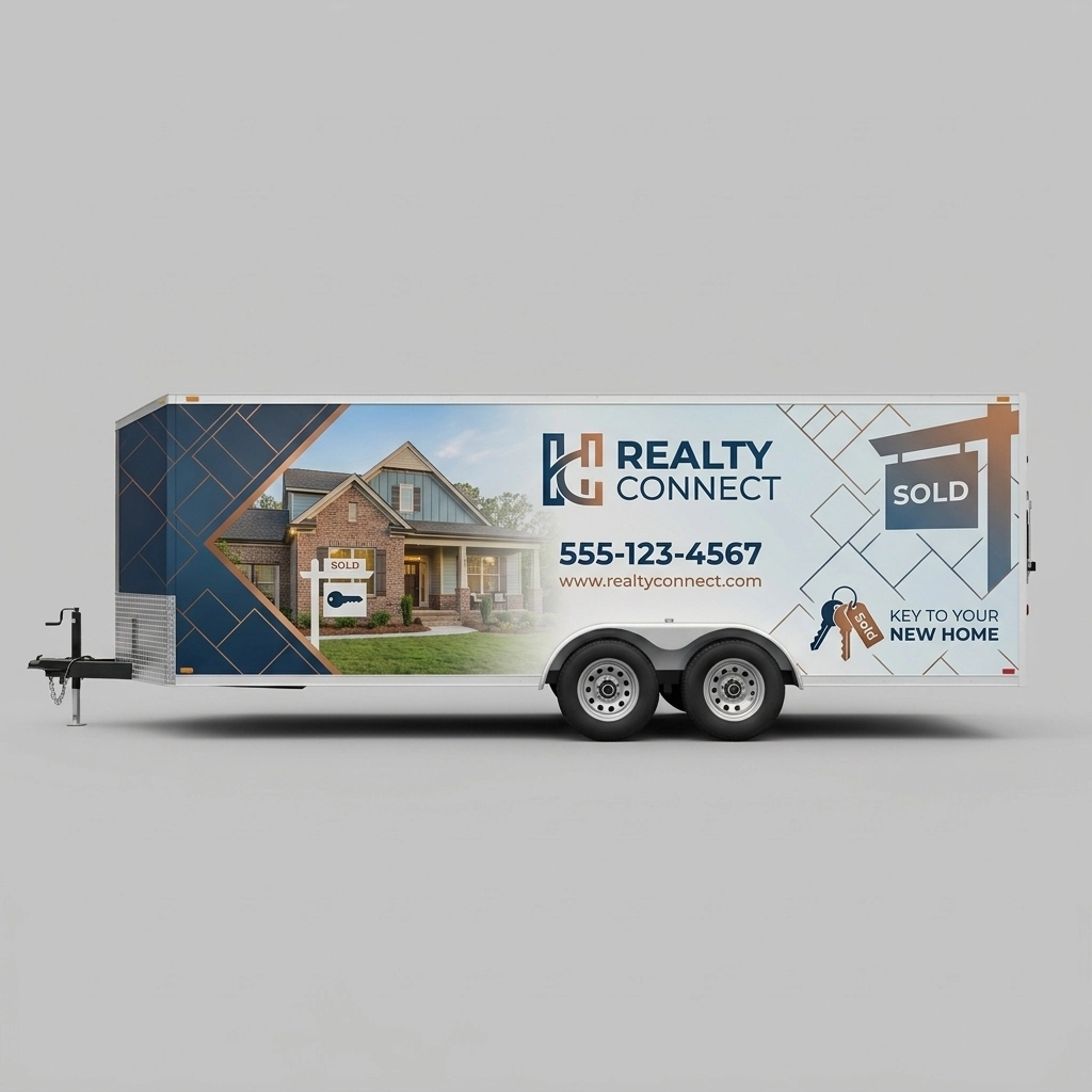 Flat Nose Trailer wrap concept
