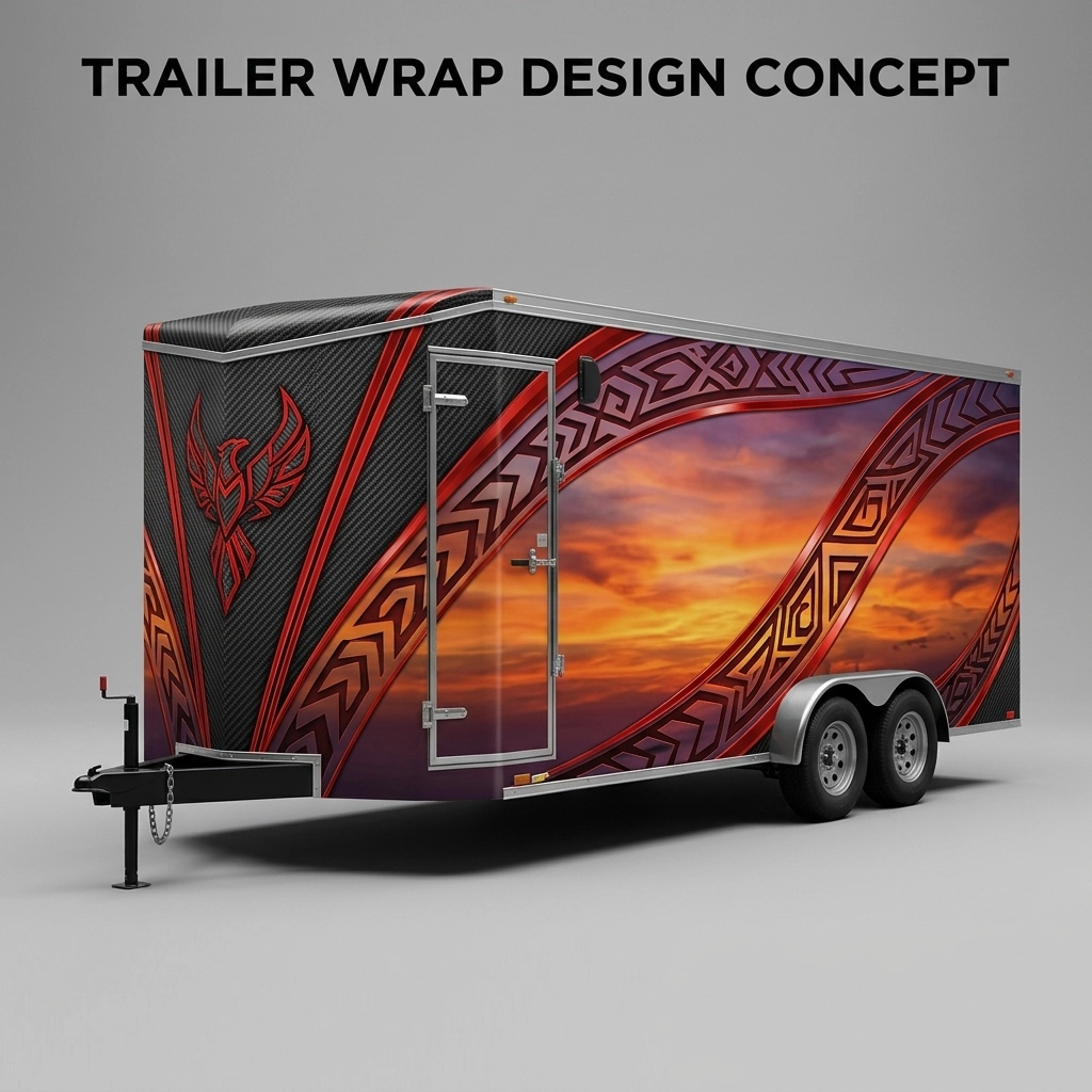 V-Nose Trailer wrap concept