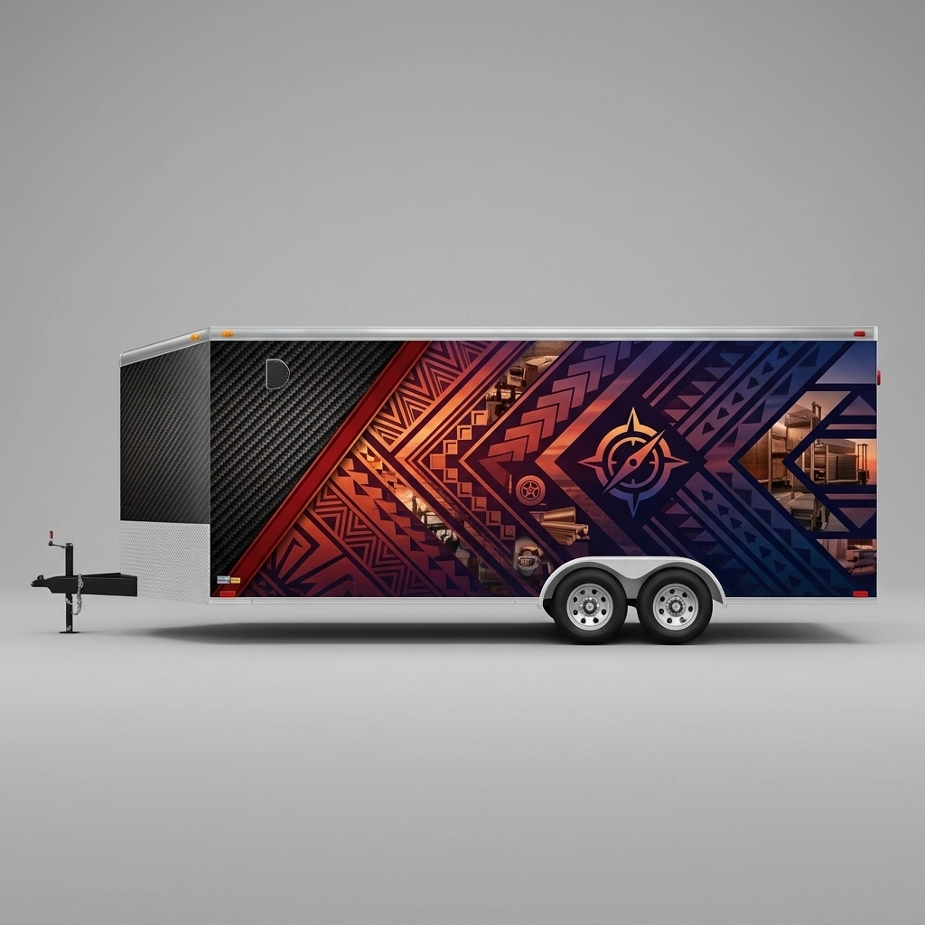 V-Nose Trailer wrap concept