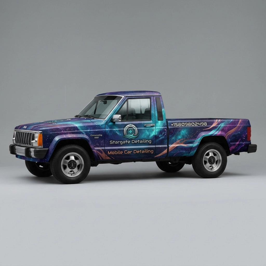 1991 Jeep Comanche Pioneer wrap concept