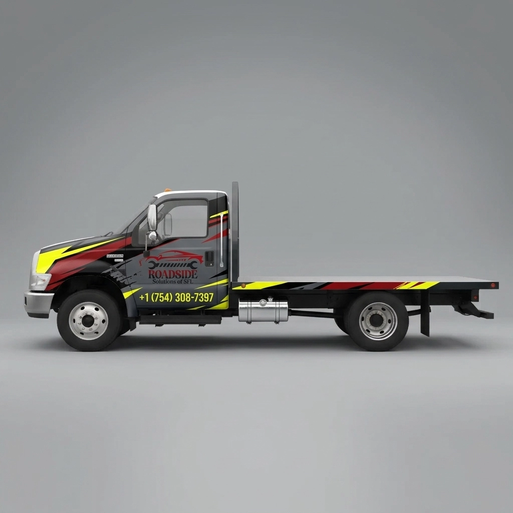 Flatbed Truck wrap concept