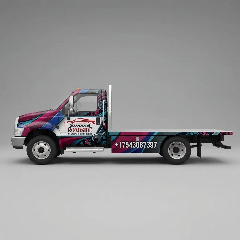 Flatbed Truck wrap concept
