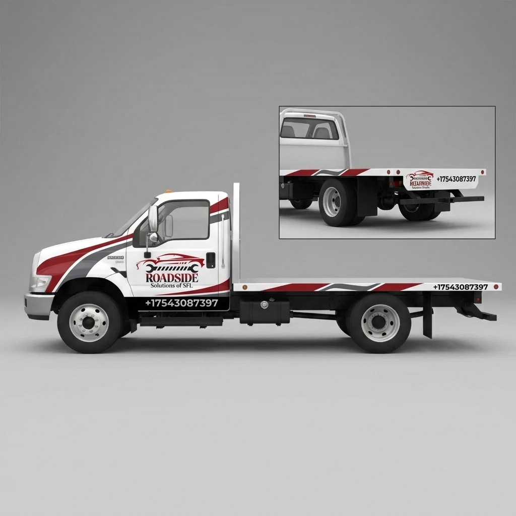 Flatbed Truck wrap concept