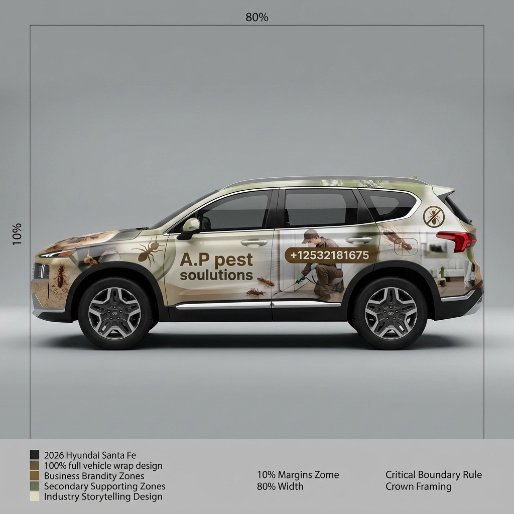 2026 Hyundai Santa Fe SE wrap concept
