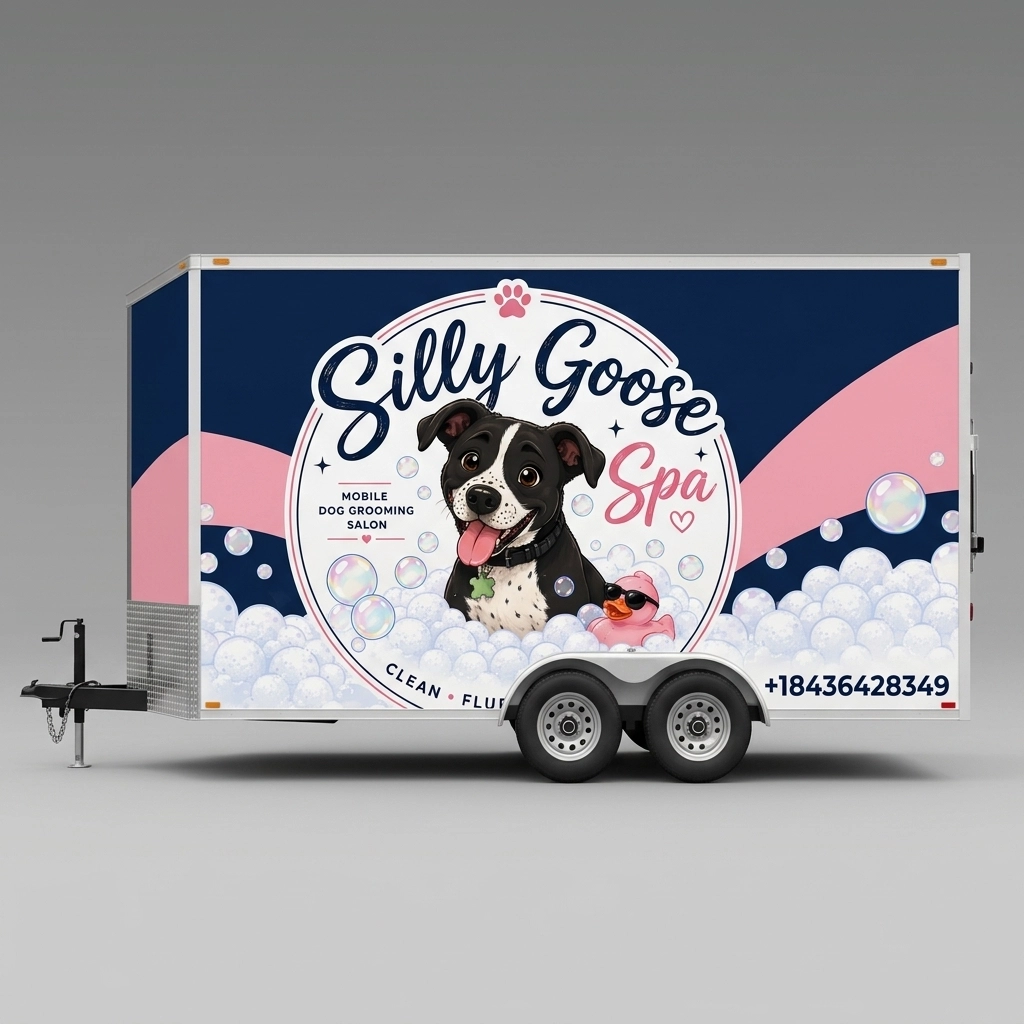 Flat Nose Trailer wrap concept