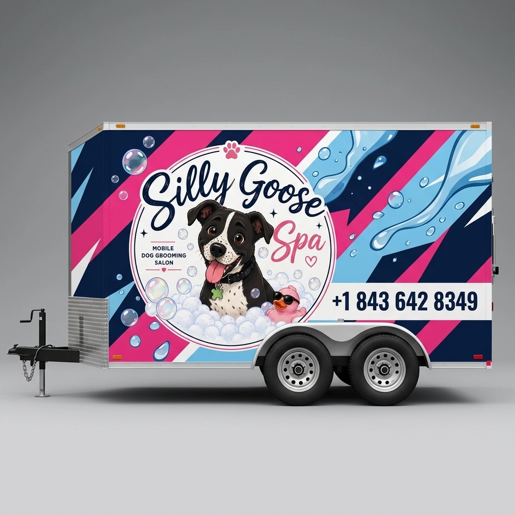 Flat Nose Trailer wrap concept