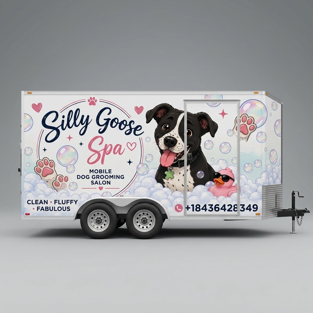 Flat Nose Trailer wrap concept