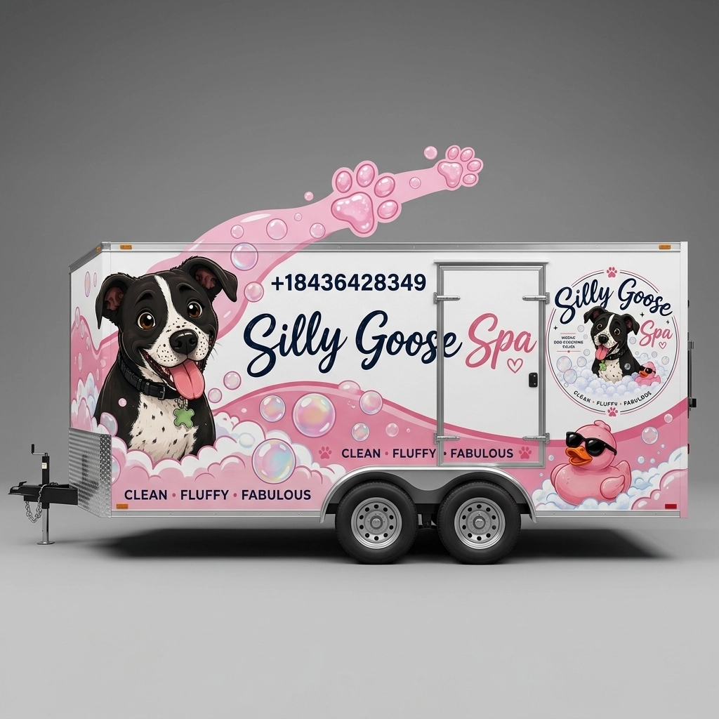 Flat Nose Trailer wrap concept
