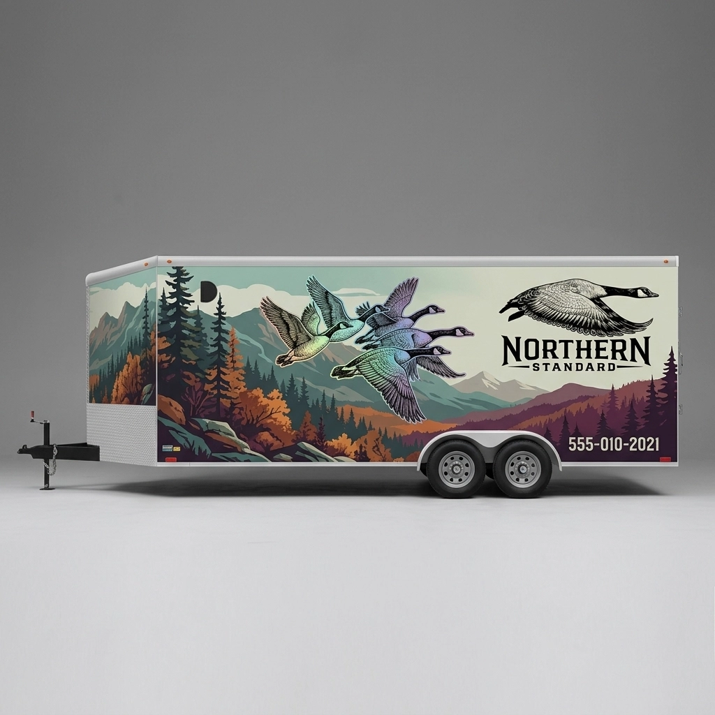 V-Nose Trailer wrap concept