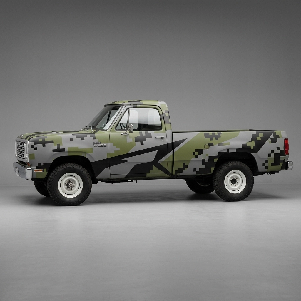 1973 Dodge W200 Pickup 4WD Base wrap concept