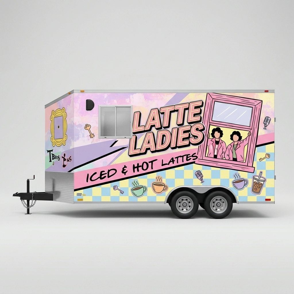 V-Nose Trailer wrap concept
