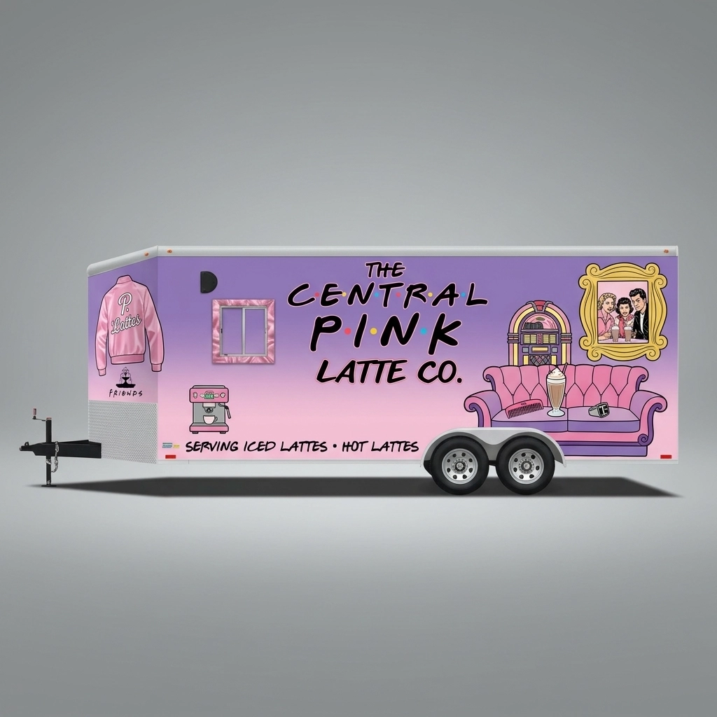 V-Nose Trailer wrap concept