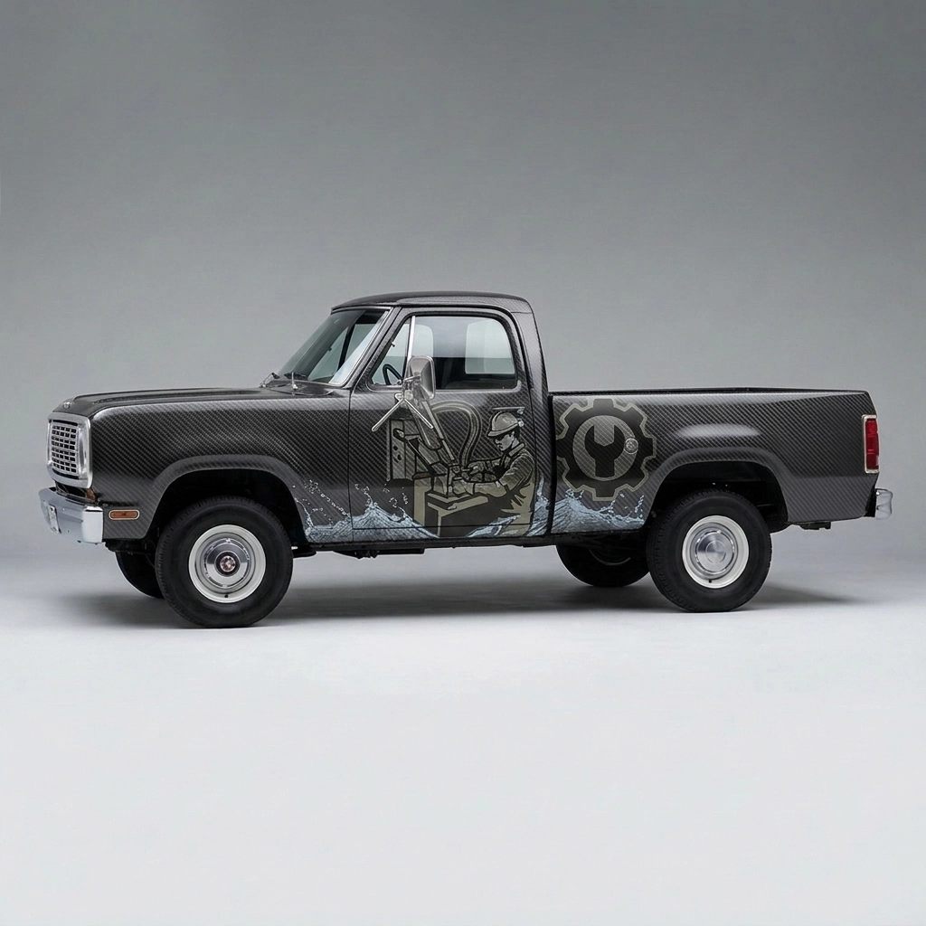 1973 Dodge W200 Pickup 4WD Base wrap concept