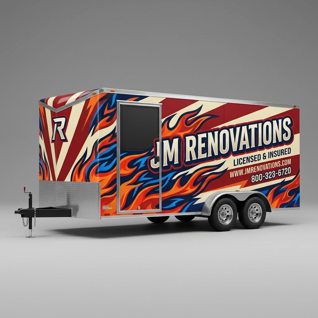 V-Nose Trailer wrap concept