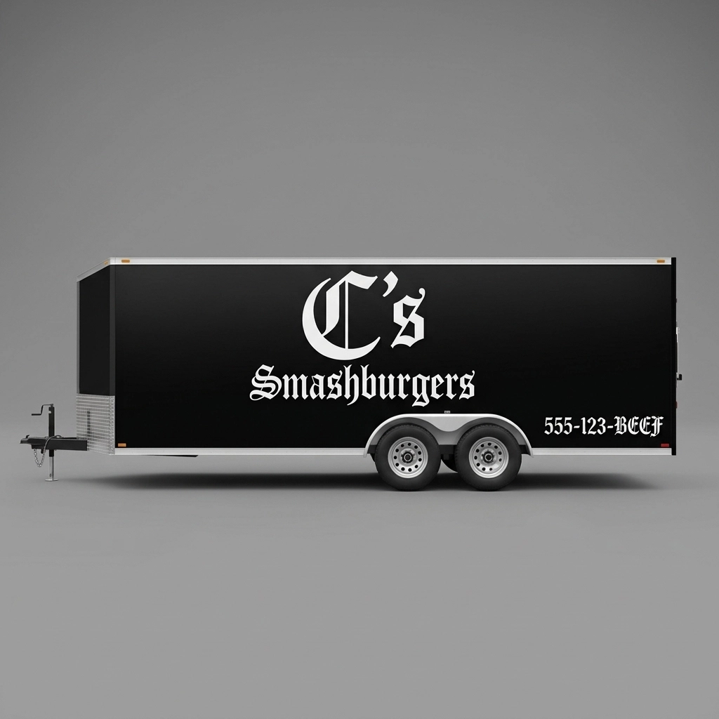 Flat Nose Trailer wrap concept