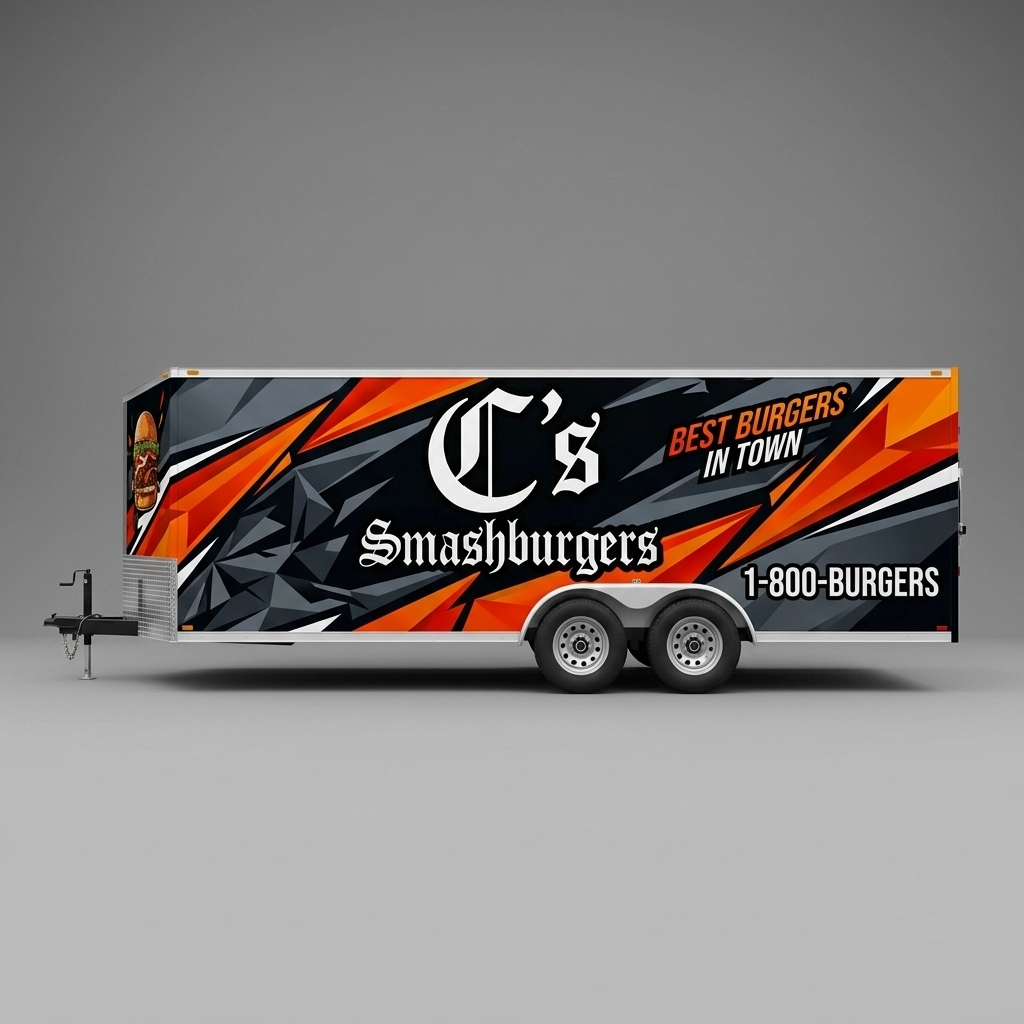 Flat Nose Trailer wrap concept
