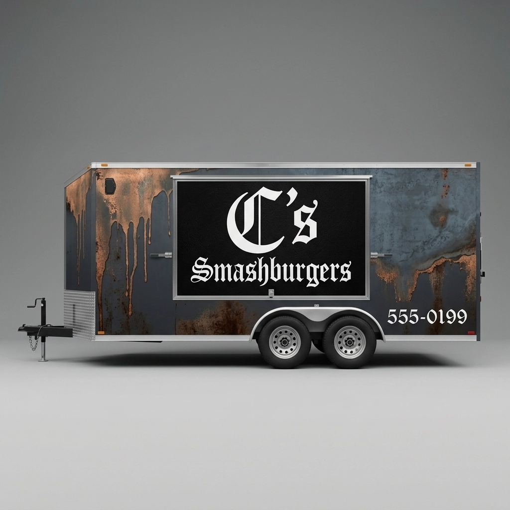 Flat Nose Trailer wrap concept