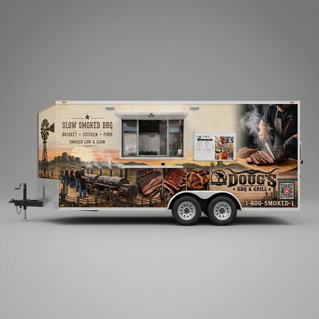 Flat Nose Trailer wrap concept